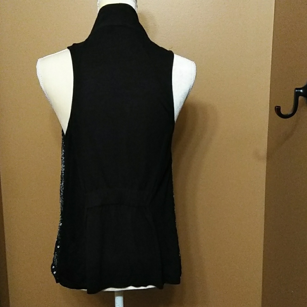 Newport News Black Beaded Vest - Small - Picture 4 of 6